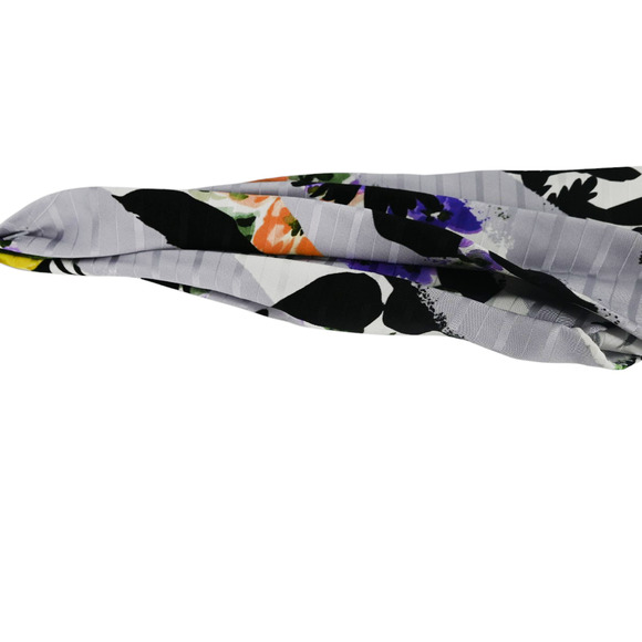 Off-White Light Gray Floral Foulard Logo Scarf Visor One Size Fits Most main image 5